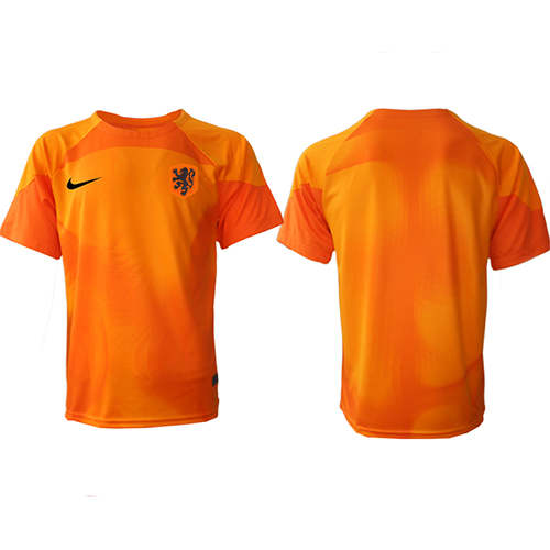 Camiseta Países Bajos Portero Visitante Equipación Mundial 2022 manga corta